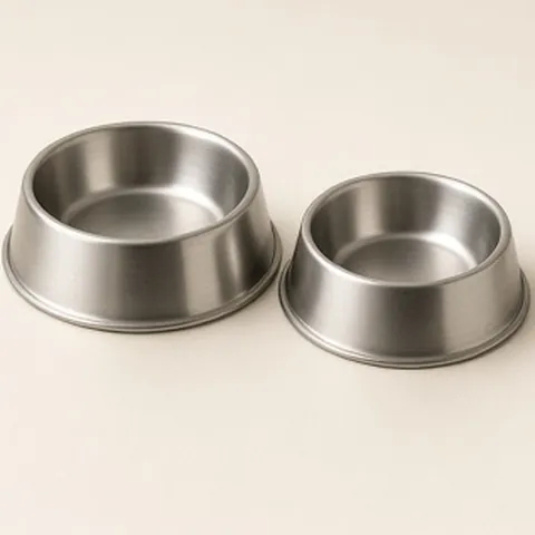 Stainless Steel Bowls, Set of 2